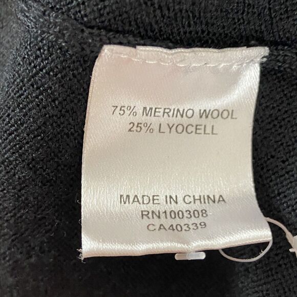 Peter Millar Merino Wool Sweater Vest Men XL Black V-Neck Knit Golf Quiet Luxury - Picture 4 of 6